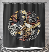 Musical Mandala Magic Shower Curtain